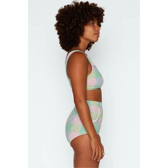 Free People x Seea Georgia Buttoned Bikini Top & Bottom Amos - Picture 4 of 9